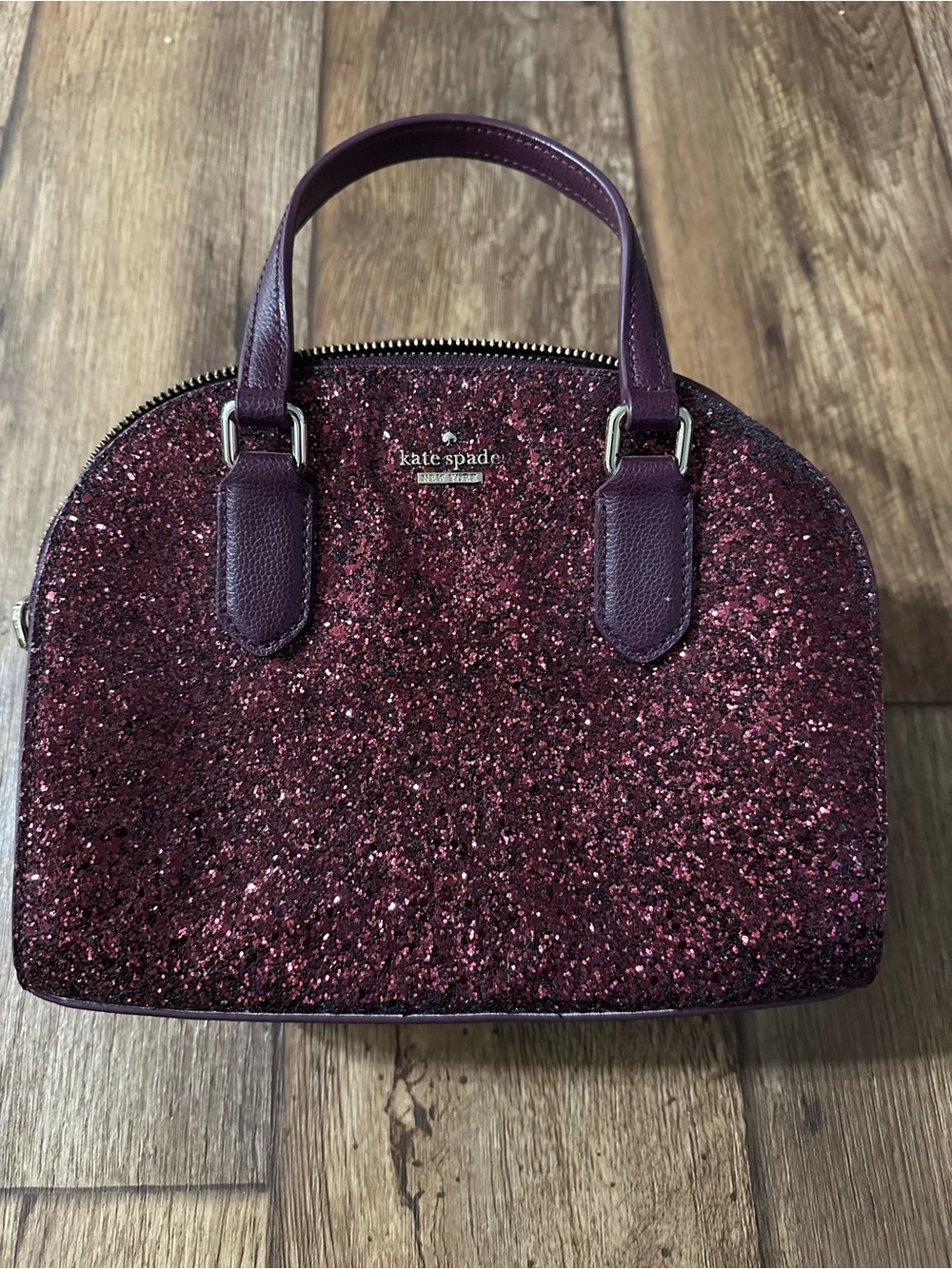 Kate Spade Laurel Way Glitter Riley Satchel Purse Bag